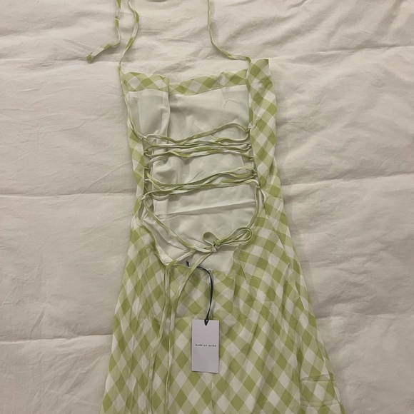 Isabelle Quinn Delilah Midi Dress Gingham Size S/M (US 6 or AU 10) NWT - Picture 13 of 14